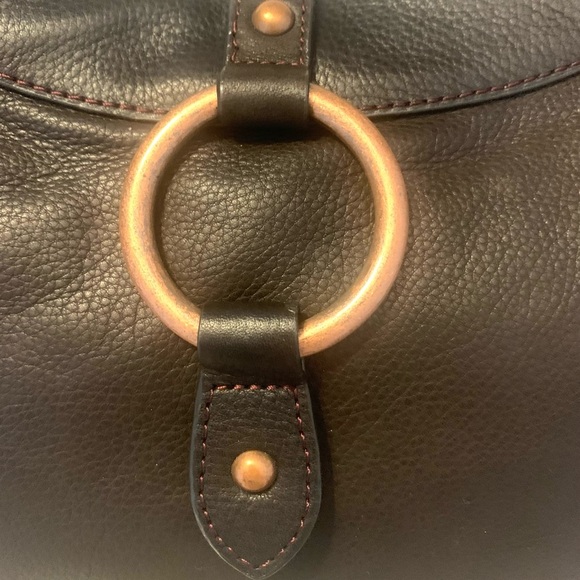 KATE LANDRY Brown Large
Leather Hobo Shoulder Handbag - Picture 6 of 10